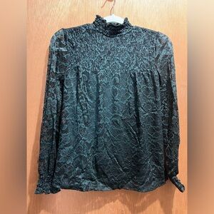 Dark Green Long Sleeve Shirt Cable & Gauge XS